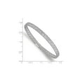 thumbnail image 4 of Gem & Harmony 10K White Gold Stretch Bangle Bracelet for Women, 4 of 5