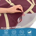 thumbnail image 5 of Yayeee Kitchen Curtains Tier Set of 2 Light Filtering 57"x24" Over Sink Window Panels, Red Circles, 5 of 7