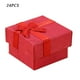 thumbnail image 3 of Qarigey Caja de regalo de 24 uds, bolsa de dulces de Chocolates personalizada, caja de joyería para pendientes, cajas de Navidad para bodas y bebés, Ropa, zapatos y accesorios Miscelánea Rojo Qarigey AP000572-01, 3 of 5