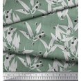 thumbnail image 3 of Soimoi Poly Georgette Fabric Texture,Leaves & Black Sketch Flower Print Sewing Fabric Yard 42 Inch Wide, 3 of 3