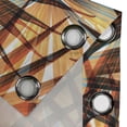 thumbnail image 4 of Ambesonne Tropical Grommet Curtain, Summer Pattern Palm Leaves, 50"x108", Orange Sea Blue and Dark Rust, 4 of 5