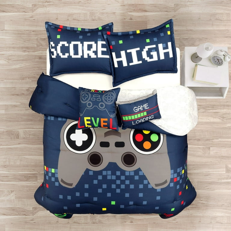 Lush Decor Reyna - Set di 3 trapunti reversibili con volant, colore: bianco