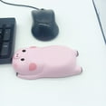 thumbnail image 4 of Hyasfey Mouse Wrist Pad Pig Shape Wrist Rest Soft Memory Sponge Support Ergonomic Mouse Pad for Gaming And Work, 4 of 7