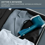 Rowenta Handheld Garment Steamer, Blue and White