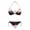 Cherry Blossom, variant on Gothic Skull Spiderweb Print Ladies Two Piece Bikini Swimsuit Set Halter Tie Side Bathing Suit Removable Pads Premium Stitching