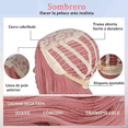 thumbnail image 3 of Peluca Natural Cabello Pelo Largo Rizado Rosa Claro, 3 of 5