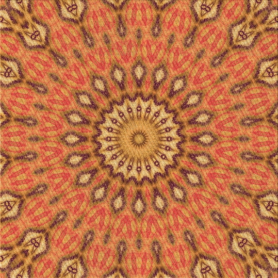 Ahgly Company Machine Washable Indoor Square Transitional Lava Red Area Rugs, 5' Square