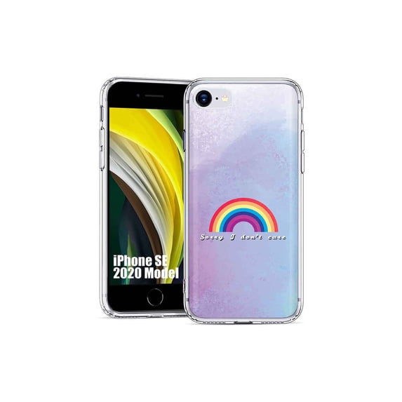 TalkingCase Slim Phone Case Cover Compatible for Apple iPhone SE 2022/3rd/2020/8/7, Sorry I Don't Care Print, USA