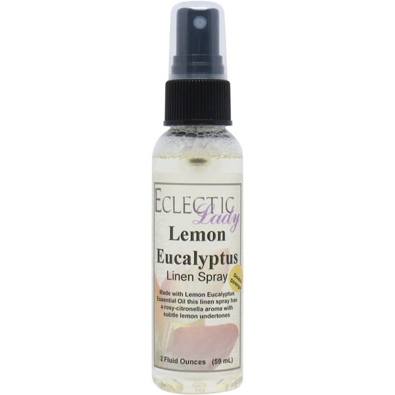 Lemon Eucalyptus Linen Spray (Double Strength), 2 ounces, Made With Lemon Eucalyptus Essential Oil