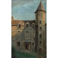 thumbnail image 2 of Lucie Dreux 16x24 Black Ornate Framed Double Matted Museum Art Print Titled: Tourelle in Gentilly, 2 of 5