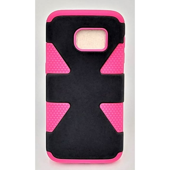GSA Dynamic Dual Hybrid Case For Samsung Galaxy S7 -Black Hot Pink