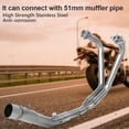 thumbnail image 2 of Sistema de escape completo para motocicleta, ventilación, conexión de tubo delantero para YZF-R25 YZF-R3 2015-2018, 2 of 12