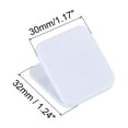 thumbnail image 2 of Uxcell Clips de Papel y Bolsa, 10 Paquete de Selladores de Bolsa Cuadrados, Clips de Bolsa de Snacks, Blanco, 2 of 5