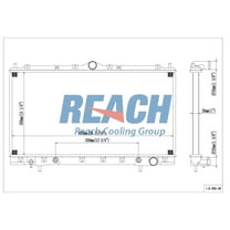 REACH 41-2024 Radiator for 95-99 Mitsubishi Eclipse, Automotive Radiator Replacement Part