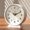 White, variant on Analog Alarm Clock, Small Retro Desk Clock Battery Operated, Slient Metal Table Clock with Light for Living Room Decor,Bedroom,Bedside,Shelf, Black