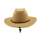 thumbnail image 4 of Sombrero de vaquero decorativo transpirable, accesorio para fotos, sombrero de vaquera de ala ancha para club Marrón claro, 4 of 9