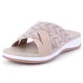 thumbnail image 2 of Sandalias Informales Sin Cordones para Mujer Con Cruzadas Antideslizantes Viajes Al Aire Libre, 2 of 9