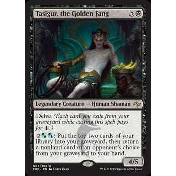 MtG Fate Reforged Rare Tasigur, the Golden Fang (Foil) #87