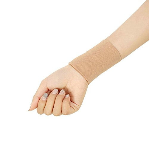 Forearm Tattoo Cover Up Wrist Brace Compression Sleeve Carpal Tunnel (1 pcs) (M, Skin)