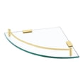 thumbnail image 1 of Estante Esquinero KES BGS2101A-BZ para Baño de Vidrio Templado Dorado, 1 of 9