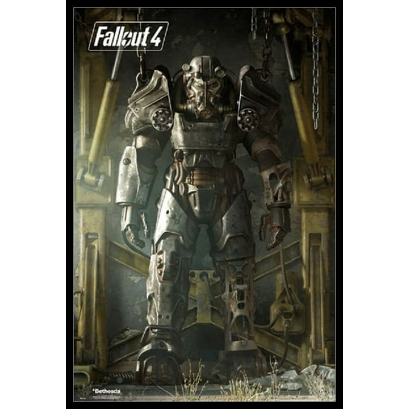 Fallout 4 T45 Laminated & Framed Poster (24 x 36)