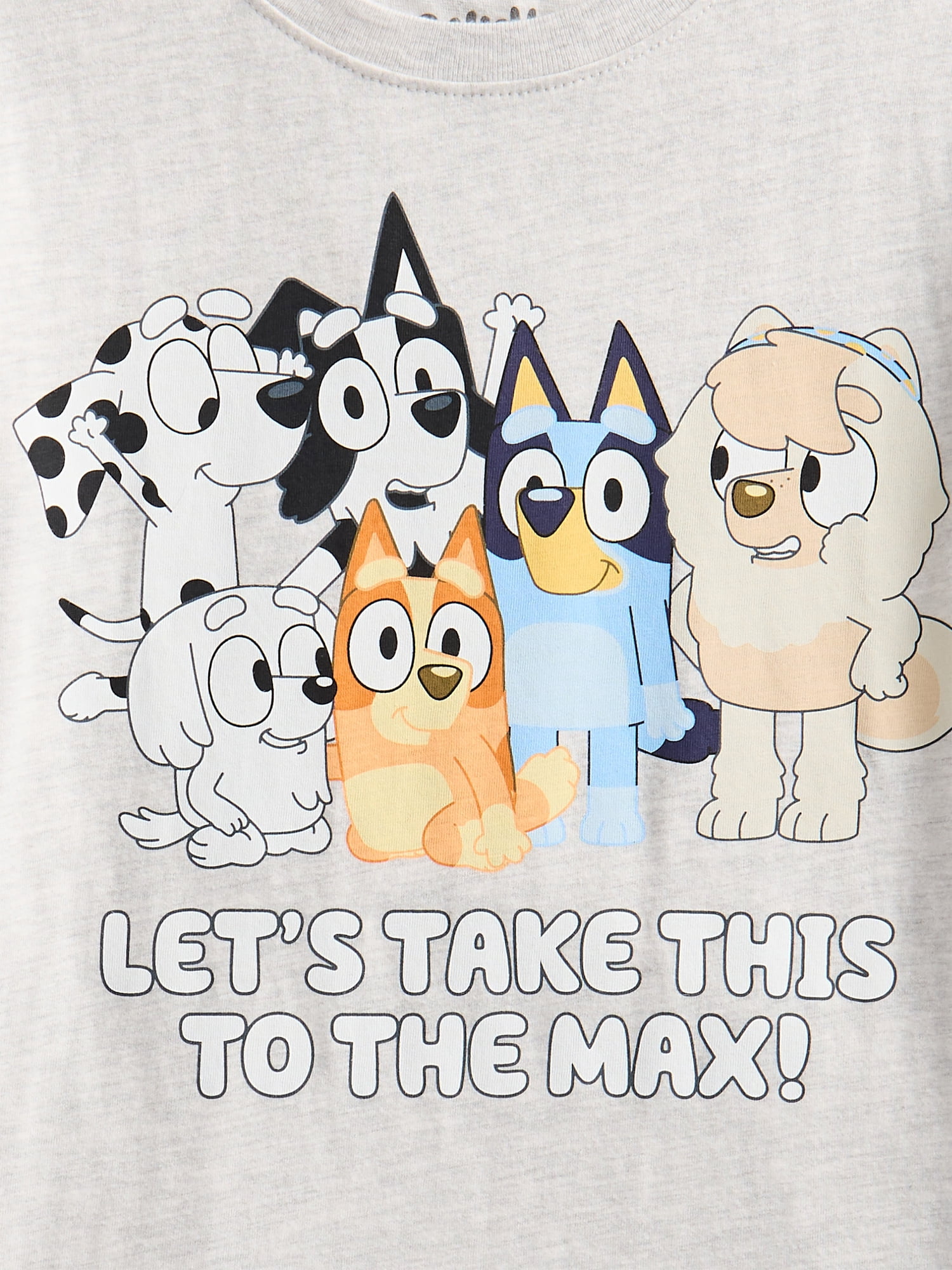 Bluey Toddler Graphic Crewneck Tee with Short Sleeves, Sizes 12M-5T