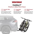 thumbnail image 3 of Yakima HoldUp 2-Bike Platform Rack Rear Carrier for Cars, Fits 2" Receivers, 3 of 13