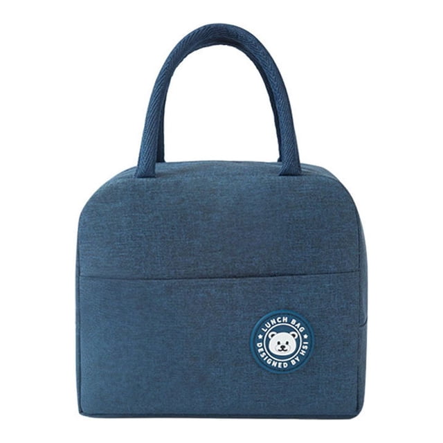 Fiambrera para niños y adultos Bewildely Bolsa de transporte Azul marino