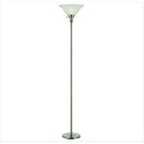 Cal Lighting 70" Height Metal Torchiere in Brushed Steel