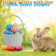 thumbnail image 3 of Fun Express 12 Inch White Wooden Easter Basket, 3 of 6