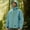 #191-Light Blue, variant on Unisex Solid Windproof Water-Resistant Jacket, Outdoor Hiking Coat with Zippered Pockets, Adjustable Hood, Long Sleeve Casual Wear for Men and Women, Trekking Activity Apparel,Plus Size