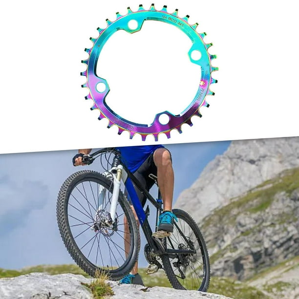 110 BCD 4 Branches Plateau Vélo TA Single 42 Dents - 104 Mm - Noir Aluminium 7075 T6 - Compatible 7/8/9/10 Vitesses Plateau TA 42 Dents 104mm Noir Aluminium 7075