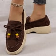 thumbnail image 6 of Domzle Womens Loafers Platform Chunky Penny Loafer Office Business Casual Shoes Sole Slip On Comfortable Dressy Casual Work Outings Driving Dress Shoes Coffee, 6 of 8