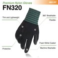thumbnail image 2 of Guantes de trabajo DEX FIT Premium de nylon nitrilo FN320 Black XL, 2 of 5