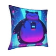 thumbnail image 2 of Snorlax Decorative Pillowcases Pillow Cover for Bed Sofa Couch Cartoon Pillow Case with Zipper Gifts Home Decor 18 x 18 inch, 2 of 2