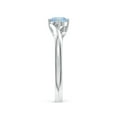 thumbnail image 3 of ANGARA Natural Classic Round Aquamarine Solitaire Bypass Ring in 14K White Gold for Women (Size-5mm) | March Birthstone, Birthday, Anniversary, Jewelry Gift for Women | Natural Aquamarine Ring, 3 of 9