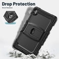 thumbnail image 5 of FJLBDE Case for Lenovo Tab 10.1 inch 2025 Release (TB-311FU/TB-311XU), Rugged Shockproof Tablet Cases Cover with Kickstand Shoulder Strap, Black, 5 of 7