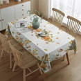 thumbnail image 2 of Fall Lantern Pumpkin Table Cloth,Wrinkle Resistant Table Cover with Polyester,Waterproof Reusable Table Cloths for Weeding Birthday Tea Party Decorations (Rectangle,60x84inch), 2 of 5