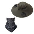 thumbnail image 2 of Sentmoon Colitt - Fishing Hat with Built in Fan Fan Hats Wide Solar Fan Outdoor Fishing Hat Men Sun Hat with Solar Fan Fishing Hats 3 Speed Adjustable Fan Hat, 2 of 7