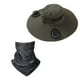 thumbnail image 1 of Herramientas y mejoras para el hogar - Sombrero de pesca con ventilador solar ancho para exteriores, sombrero para el sol para hombre con ventilador solar, sombreros de pesca con ventilador ajustable, 1 of 6