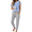 Light Blue, variant on Pink Leopard Pajamas Set Summer Short Sleeve Pj Set 2 Piece Jogger Pjs Soft Lounge Set for Women