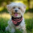 thumbnail image 2 of Dog Bandana 1 Pack,Halloween Pink Spooky Pumpkins and Bats Bandanas for Dogs,Cat Bandana,Small/ Large Dog Bandana 2 Size,Dog Bandanas Girl Boy, 2 of 5