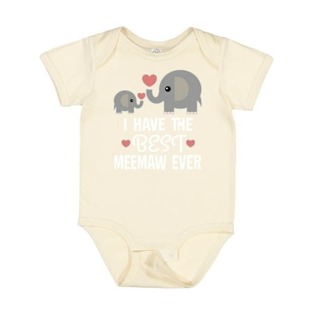

Inktastic Best Meemaw Ever Grandkids Boys or Girls Baby Bodysuit