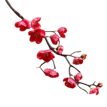 Nicesee Artificial Flower Fake Leaf Plum Blossom Floral Wedding Party Home Decor