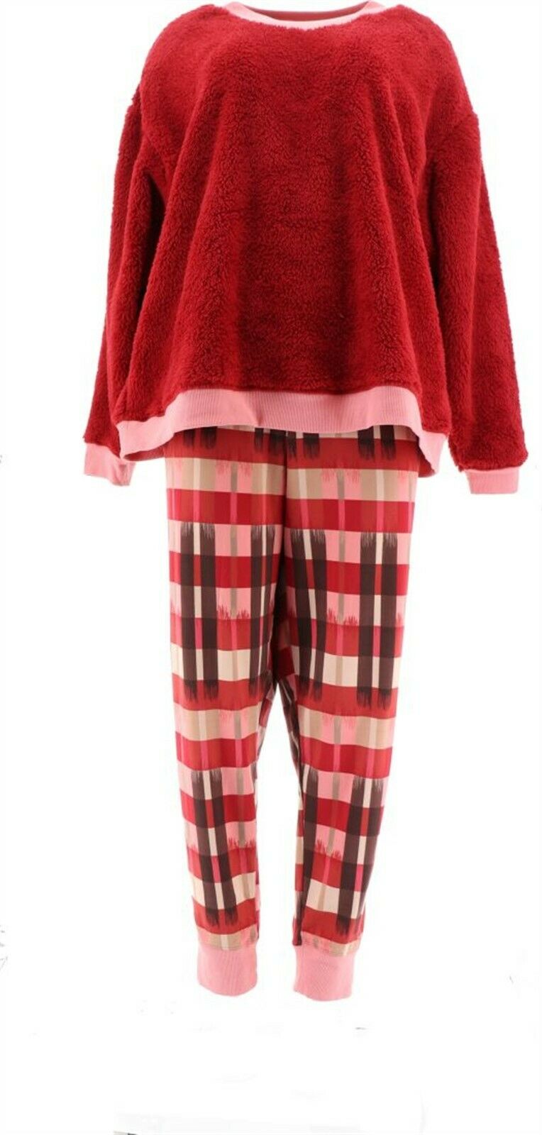 Cuddl Duds Sherpa Jersey Jogger Pajama 
