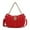 Red, variant on MKF Collection Solari Women's Shoulder Bag Braided Chain Vegan Leather Handbag Purse by Mia K -Pink