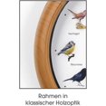 thumbnail image 2 of Reloj de pared ACTIVE con pájaros cantando Marco de madera 25 x 4 cm, 2 of 4