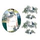 thumbnail image 1 of Botín artificiales, telón de fondo de botín floral mano Guirnalda de la boda Guirnalda de rosas para la decoraci 2 Blanco Azul Yotijar Corona colgante de puerta delantera, 1 of 9