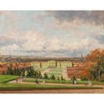 thumbnail image 2 of Heinrich Tomec 18x15 Black Ornate Wood Framed Double Matted Museum Art Print Titled - A View of Schonbrunn Palace, 2 of 5