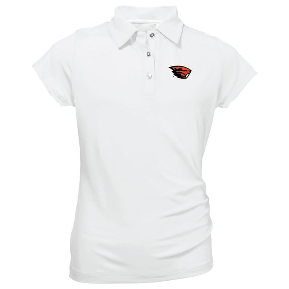 Youth Garb White Oregon State Beavers Brighton Polo